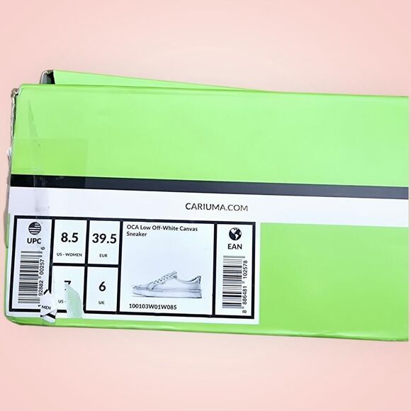Cariuma OCA Organic Canvas Sneakers Unisex Lace Up Cushioned Off White NEW - Picture 9 of 9
